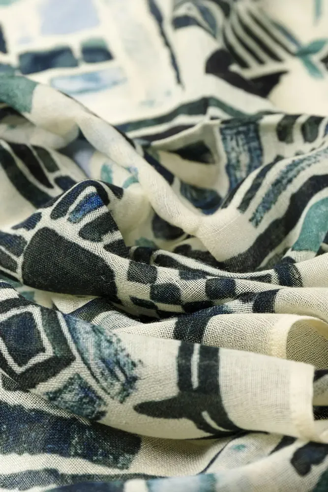 Scarves - GAETAN duck wool scarf - MONSIEUR CHARLI