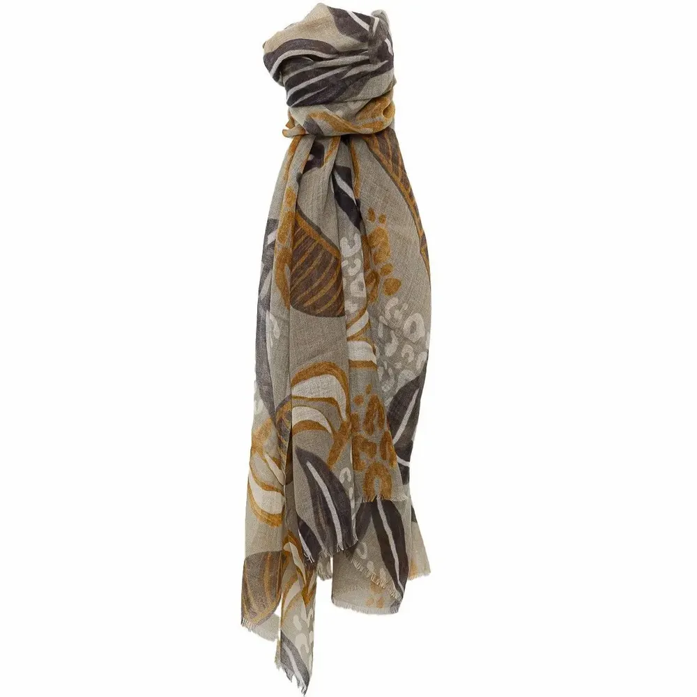 Scarves - PRODIGE amber wool and modal scarf - MONSIEUR CHARLI