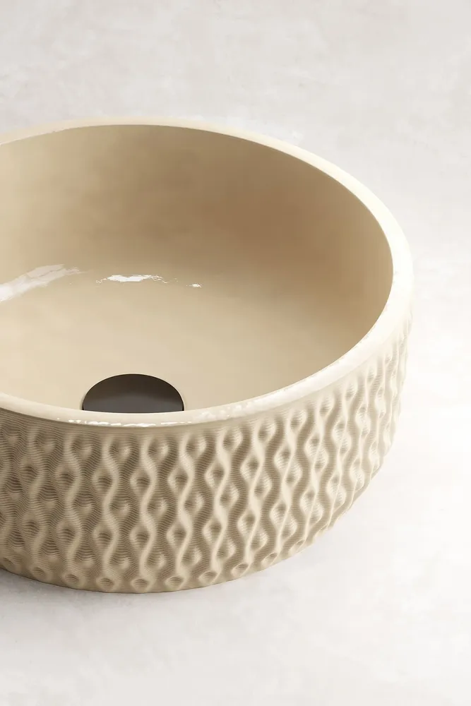 Spa - BEEHIVE - 3D ceramic printed wash basin - KERAMIK