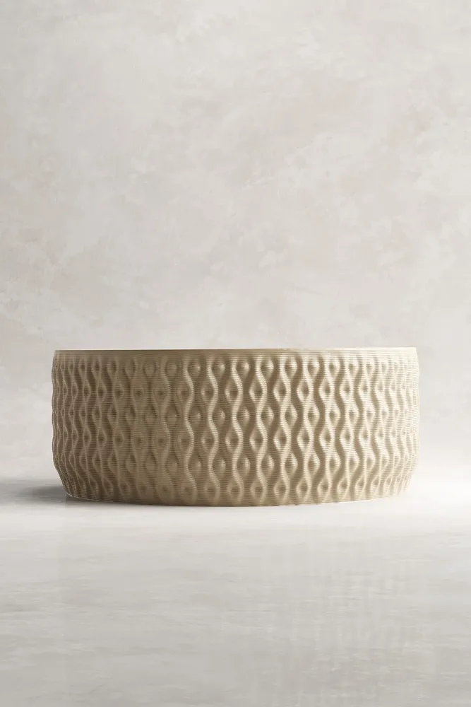 Spa - BEEHIVE - 3D ceramic printed wash basin - KERAMIK