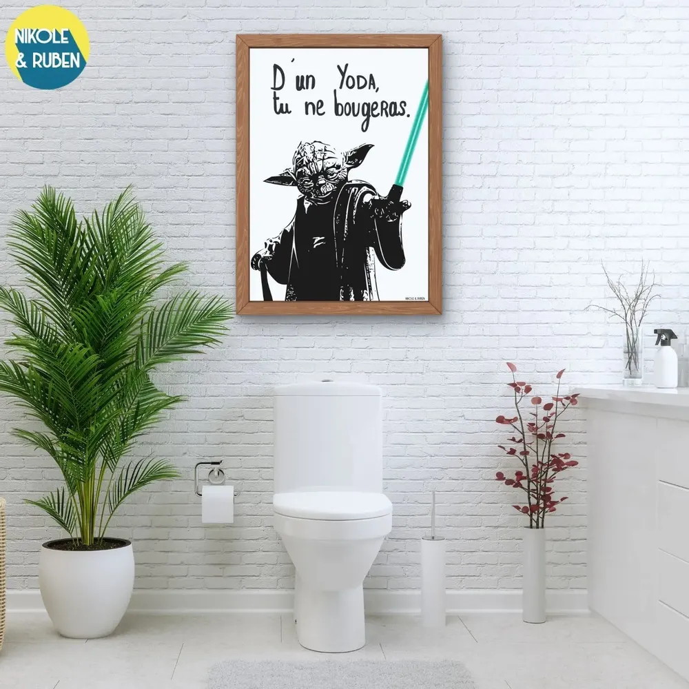 Poster - D'un Yoda tu ne bougeras - NIKOLE & RUBEN