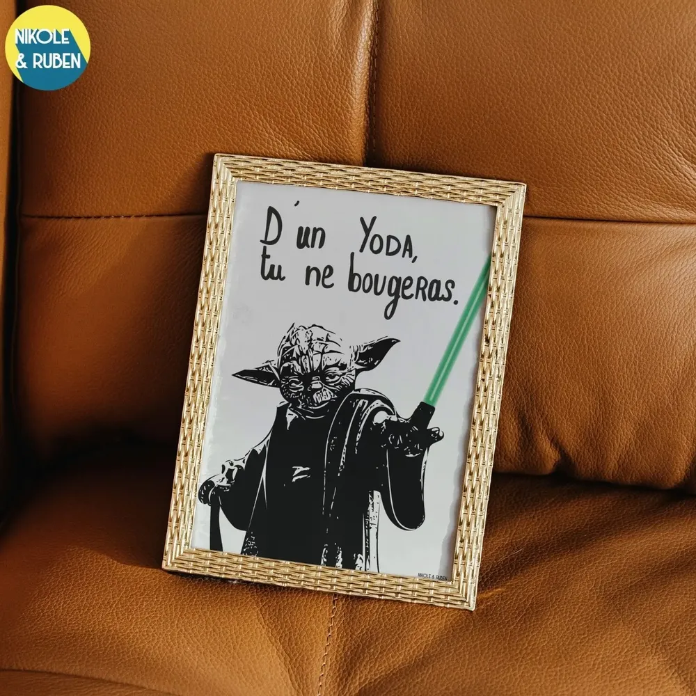 Poster - D'un Yoda tu ne bougeras - NIKOLE & RUBEN