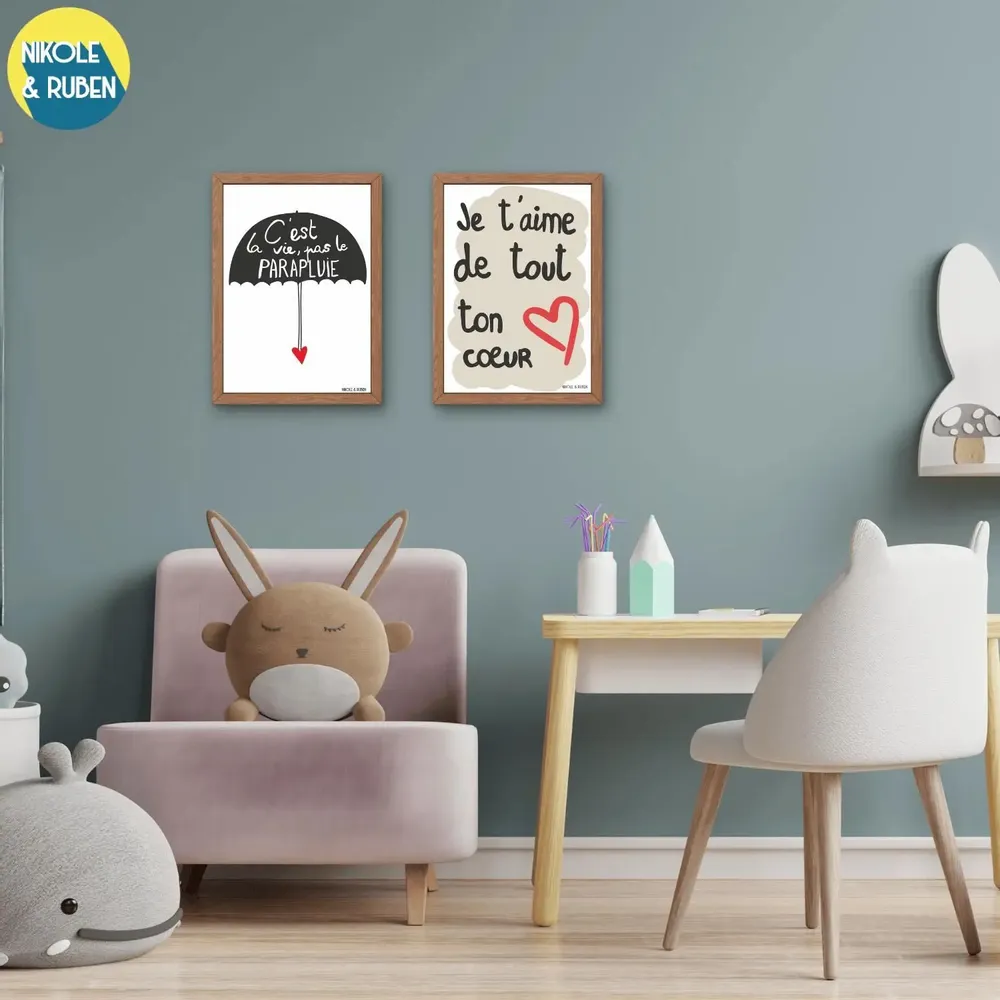 Poster - Je t'aime de tout ton cœur - NIKOLE & RUBEN