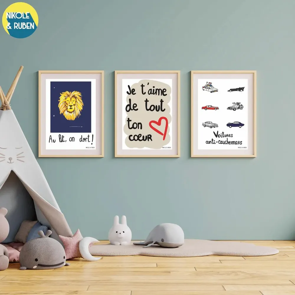 Poster - Je t'aime de tout ton cœur - NIKOLE & RUBEN