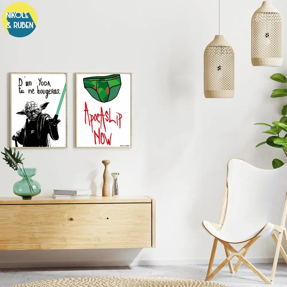 Poster - D'un Yoda tu ne bougeras - NIKOLE & RUBEN