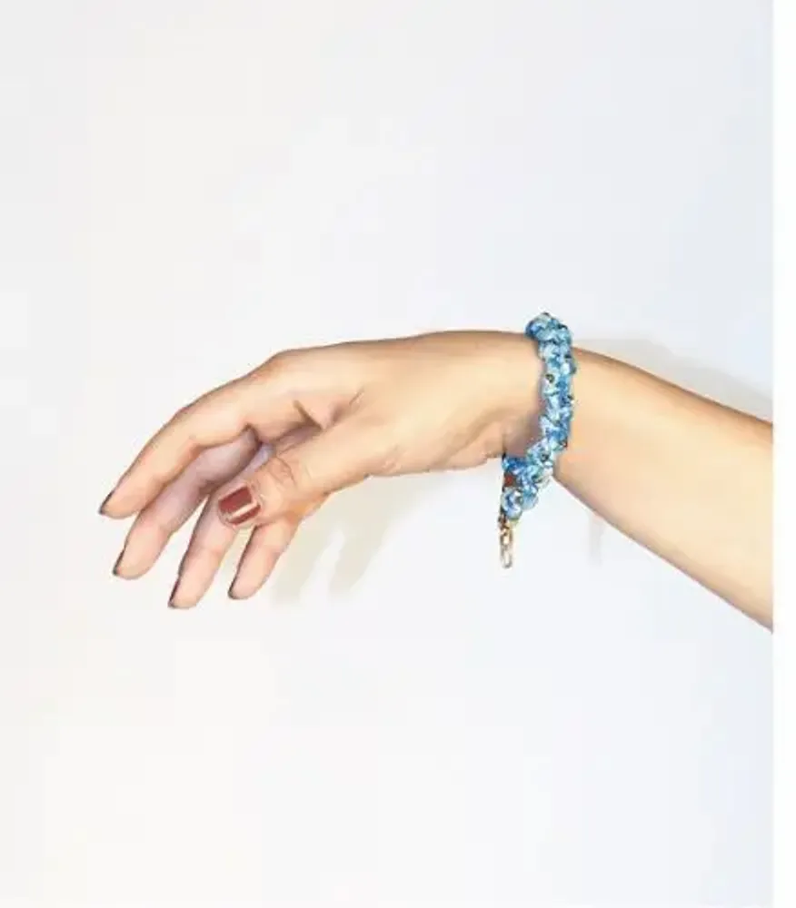 Bracelets - Upcycled fabric bracelets — macrame, charms & sari tassels - I WAS A SARI