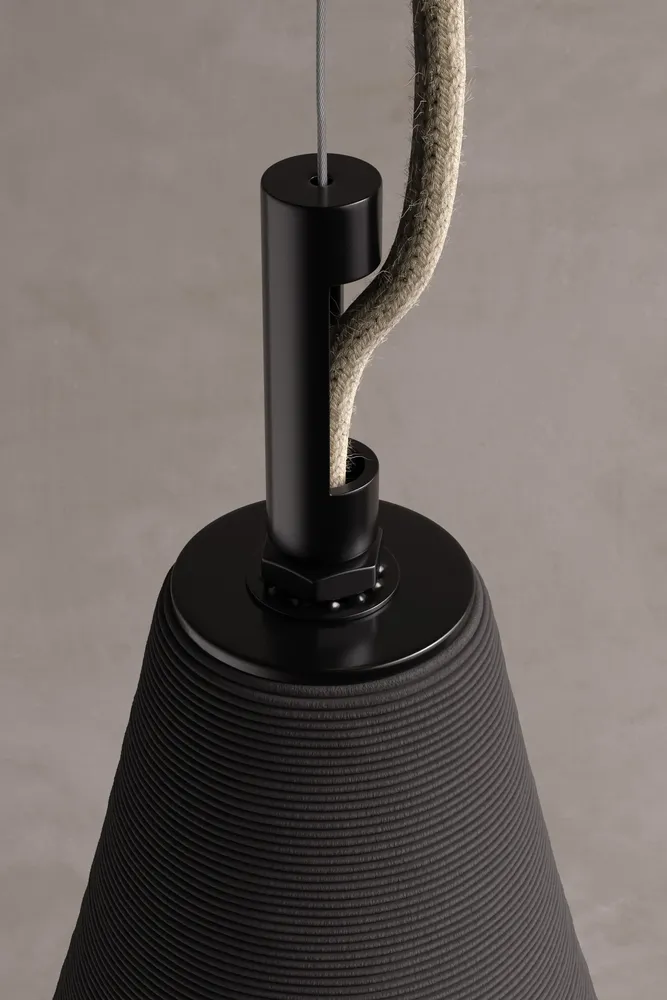 Objets de décoration - DUNE - Lampe suspendue imprimée en 3D en céramique - KERAMIK