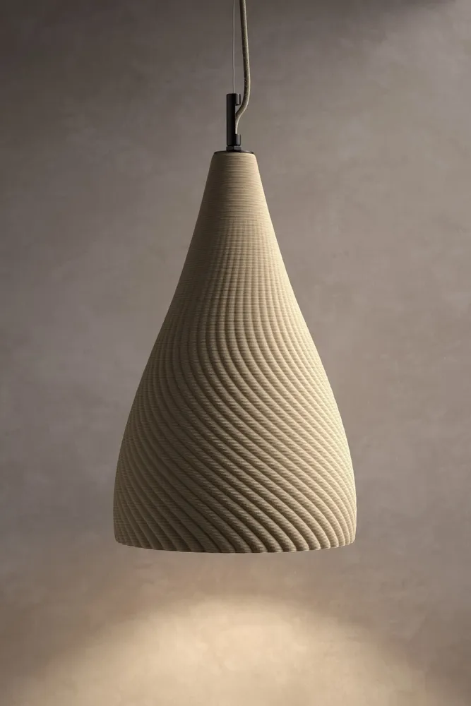 Suspensions - DUNE - Lampe suspendue imprimée en 3D en céramique - KERAMIK