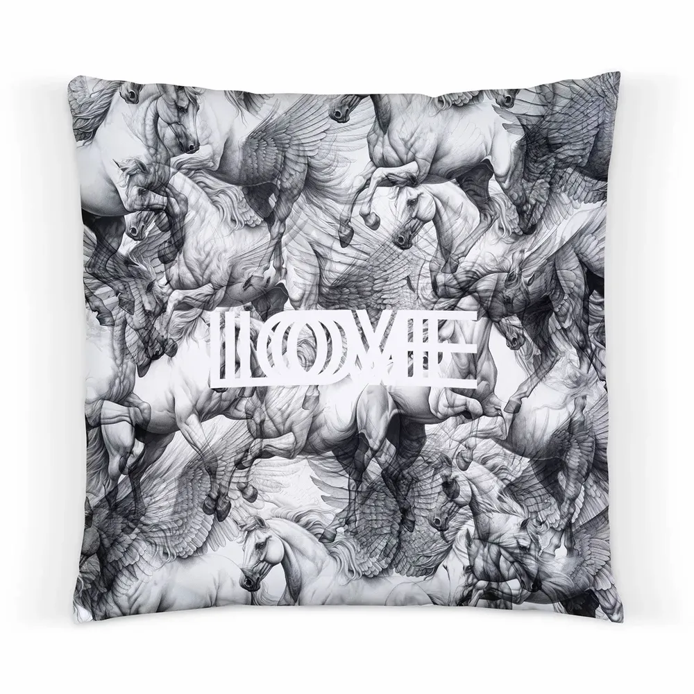 Cushions - HORSES LOVE CUSHION - LOVE BY MILSHTEIN