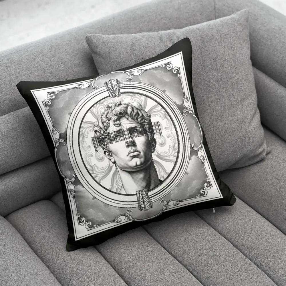 Cushions - MAN IN A BOX CUSHION - LOVE BY MILSHTEIN