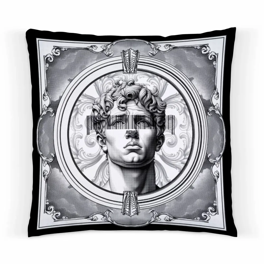 Cushions - MAN IN A BOX CUSHION - LOVE BY MILSHTEIN