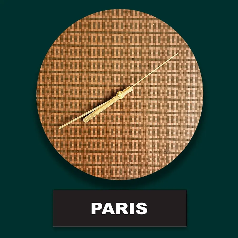 Aménagements pour bureau - L'horloge MusicCloth® tourne dans le sens inverse - REHYPHEN
