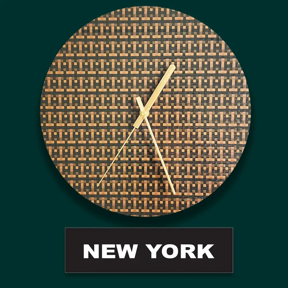 Aménagements pour bureau - L'horloge MusicCloth® tourne dans le sens inverse - REHYPHEN