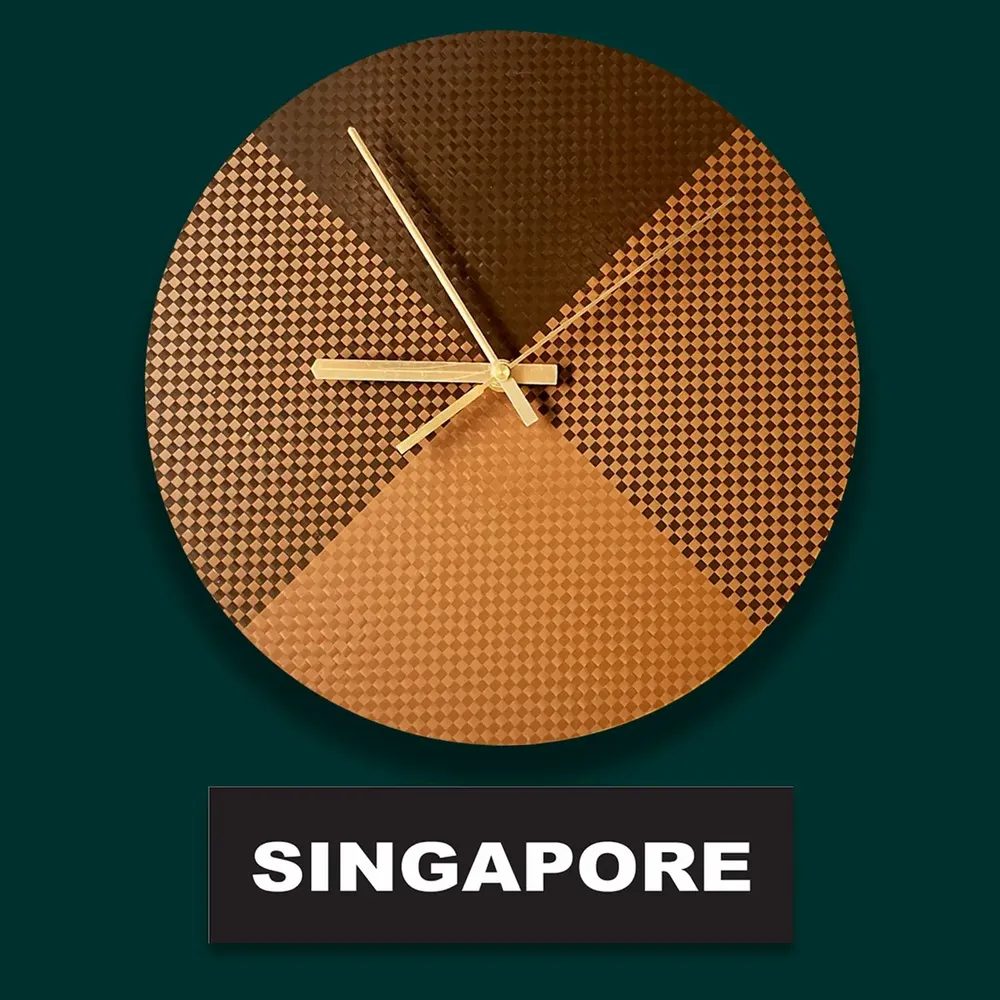 Aménagements pour bureau - L'horloge MusicCloth® tourne dans le sens inverse - REHYPHEN