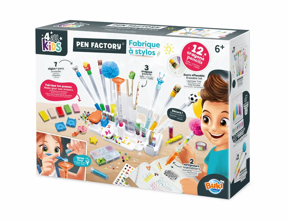 Loisirs créatifs pour enfant - Fabrique à stylos - BUKI FRANCE