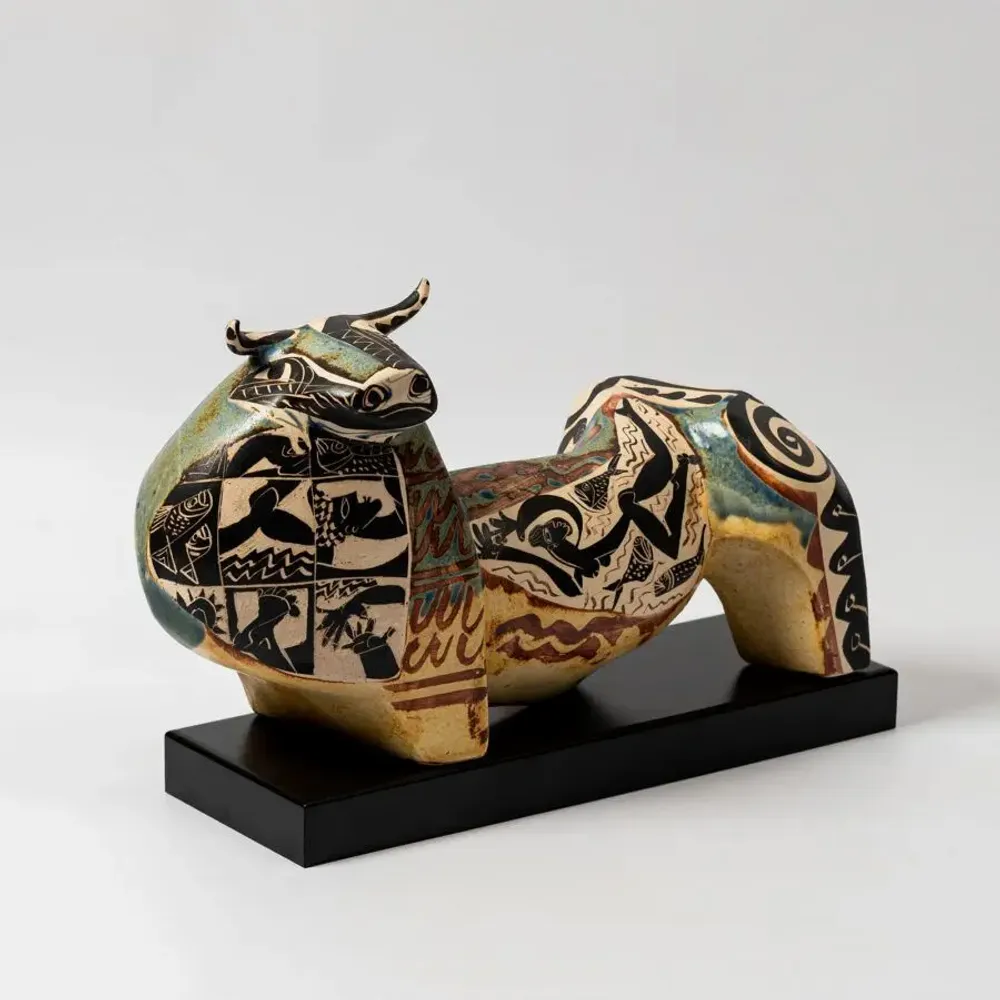 Céramique - Le Grand Taureau Ibérique - ALFAJAR