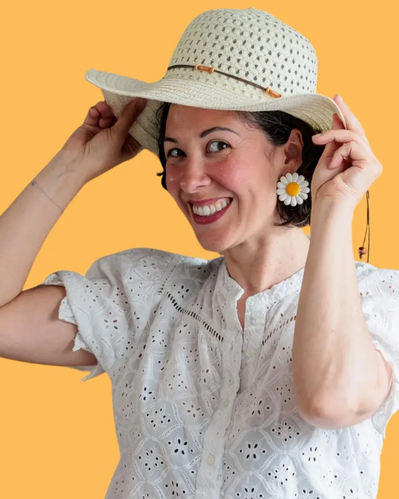 Bijoux - Boucle d'Oreille CLAP - DAISY - pâquerette - bijou - CLAP PARIS