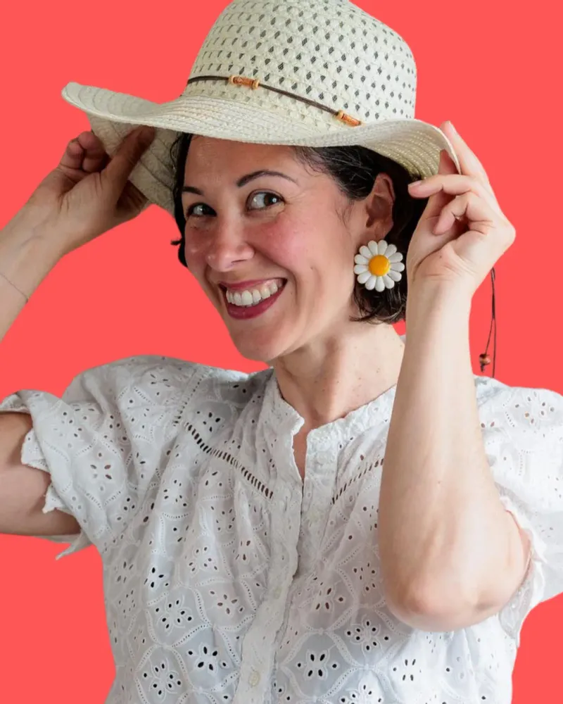 Bijoux - Boucle d'Oreille CLAP - DAISY - pâquerette - bijou - CLAP PARIS