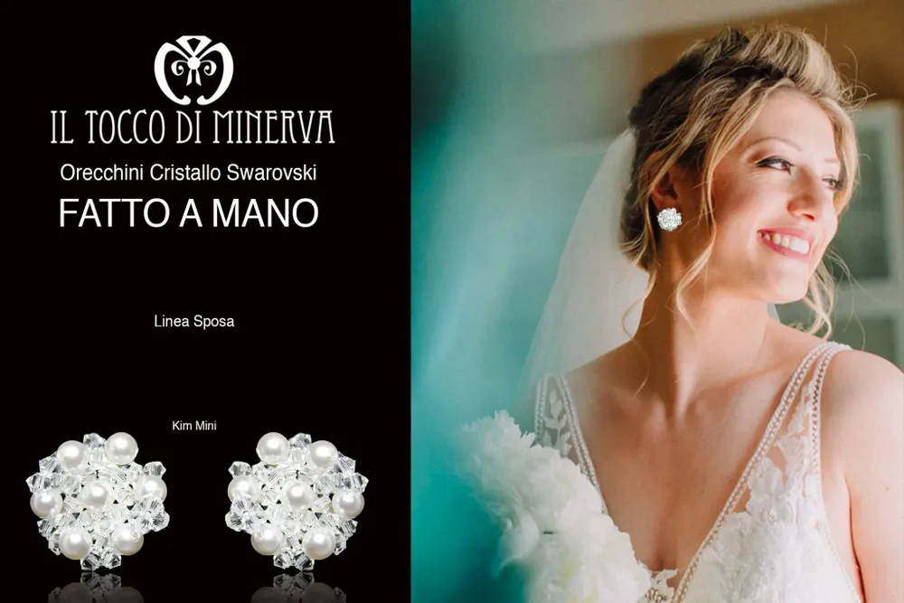 Jewelry - Kim Swarovski Crystal Wedding Earrings - IL TOCCO DI MINERVA