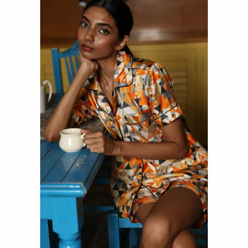 Vêtements de nuit - Des pyjamas uniques en leur genre recyclés pour vêtements de détente - I WAS A SARI