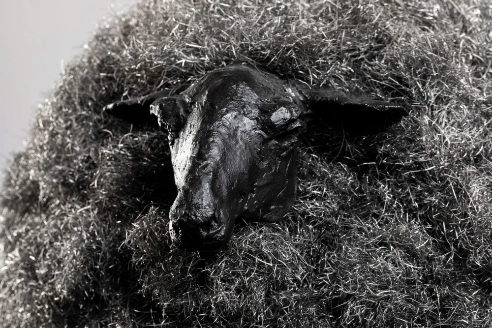 Sculptures, statuettes and miniatures - The steel sheep by Emmanuel Fleury - GALERIE SEBBAN