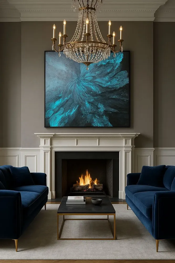 Paintings - Painting acrylic and resin "Underwater Flowers" - TURIK&ART (KSENIIA TURIK)