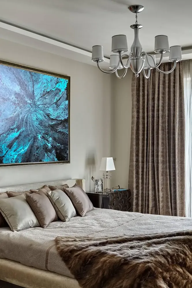 Paintings - Painting acrylic and resin "Underwater Flowers" - TURIK&ART (KSENIIA TURIK)