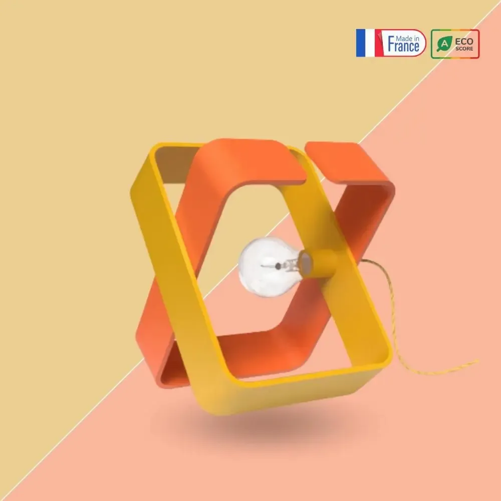Objets design - Lampe à Poser Bicolore – BO X - BOETHIC - DECORATION ENGAGEE