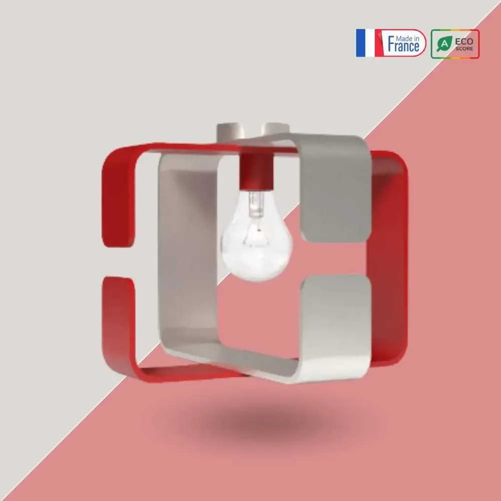 Design objects - Bi-color Ceiling Lamp - BO X - BOETHIC - DECORATION ENGAGEE