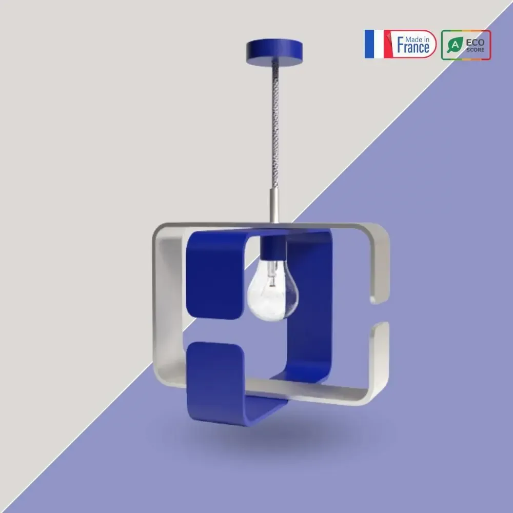Design objects - Bicolour Suspension Lamp - BO X - BOETHIC - DECORATION ENGAGEE