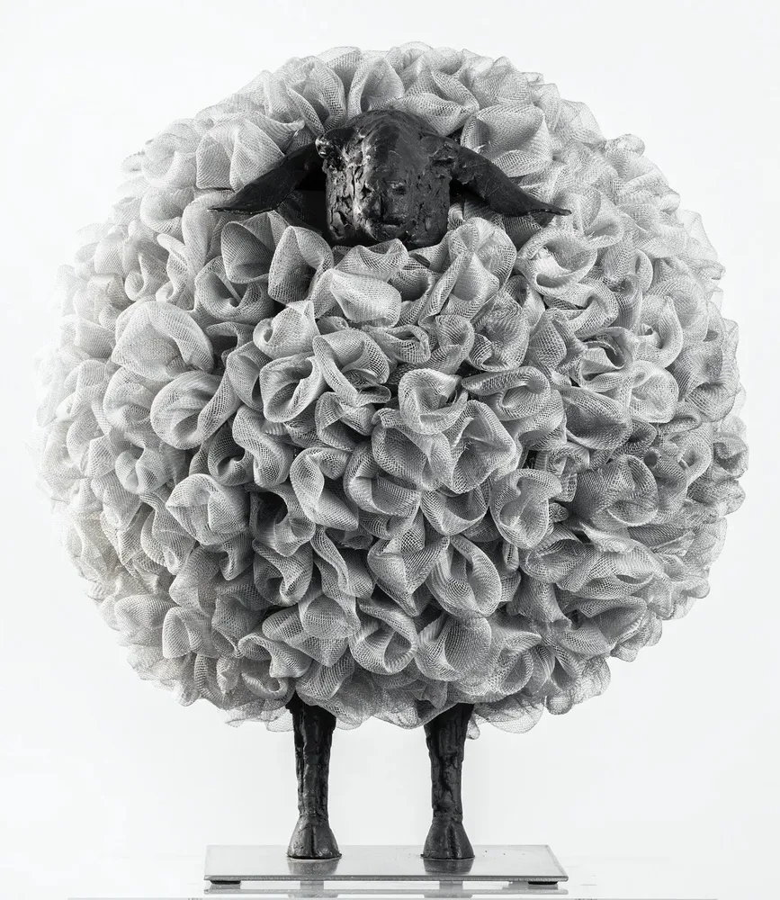 Sculptures, statuettes and miniatures - The sheep bride by Emmanuel Fleury - GALERIE SEBBAN