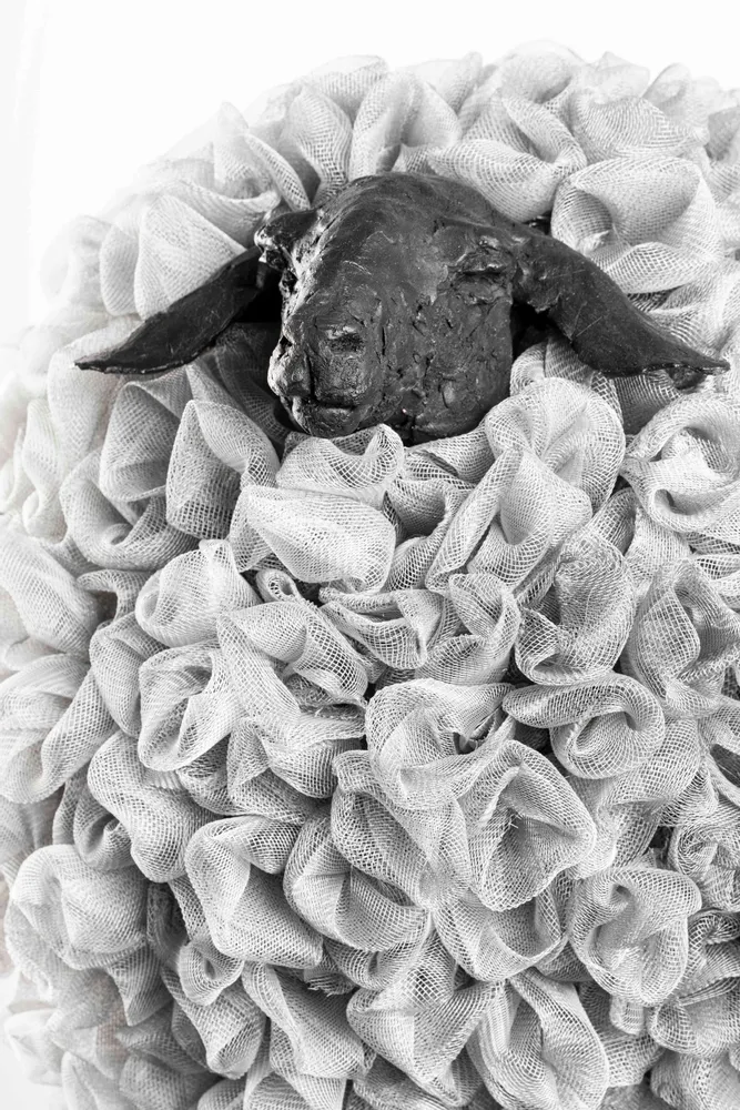 Sculptures, statuettes and miniatures - The sheep bride by Emmanuel Fleury - GALERIE SEBBAN