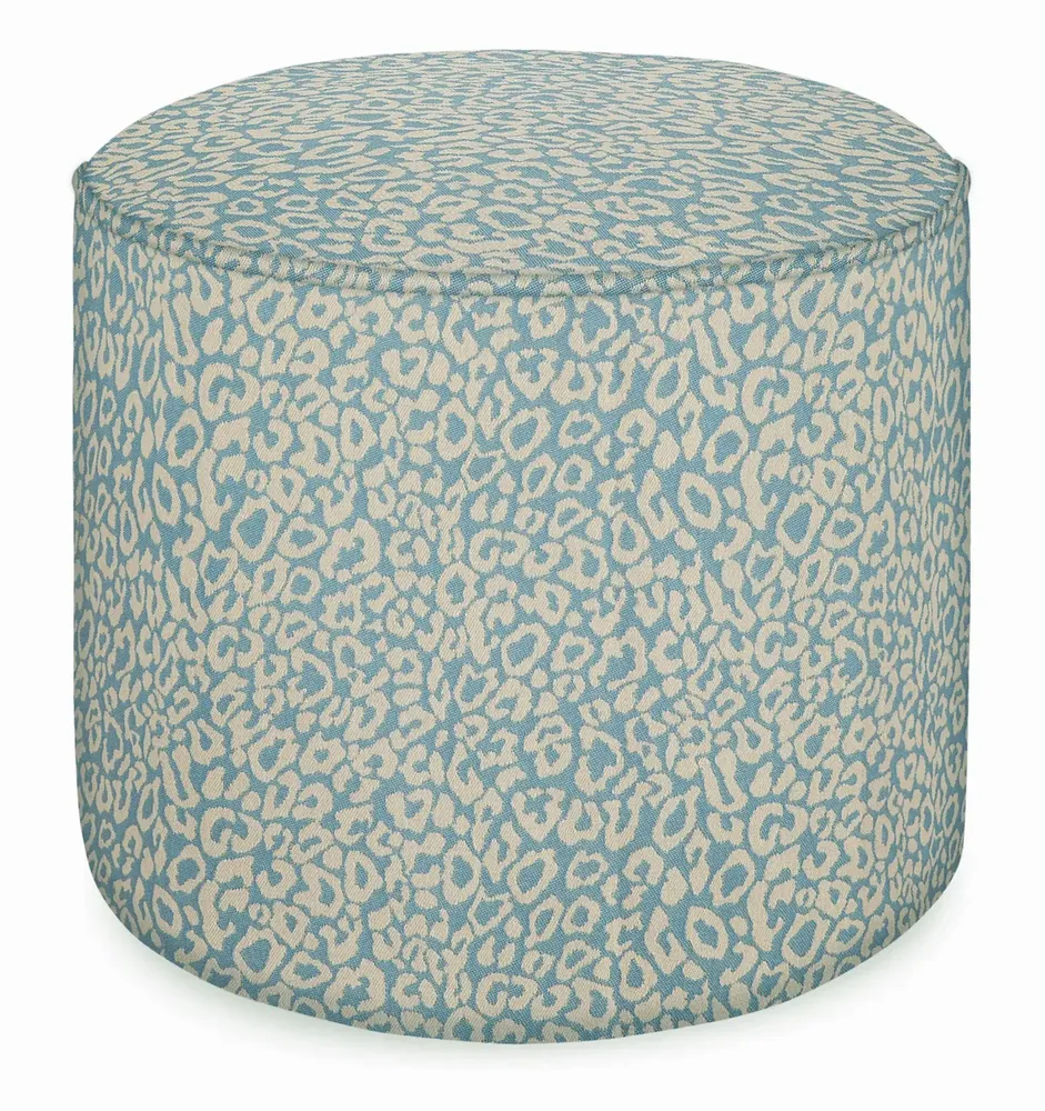 Poufs - Pouf Maya Ice & Écru - PALAIS SUSTAINABLE LUXURY