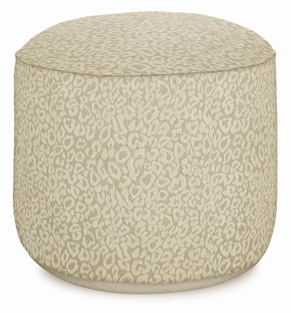 Outdoor decorative accessories - Outdoor pouf Maya Sand & Ecru - PALAIS SUSTAINABLE LUXURY
