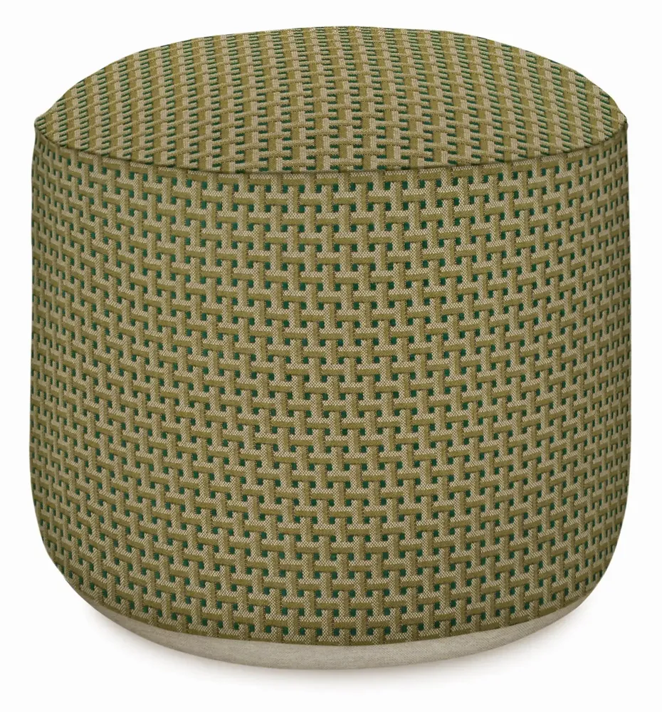 Outdoor decorative accessories - Outdoor Pouf Janis Moss & Olive - PALAIS SUSTAINABLE LUXURY