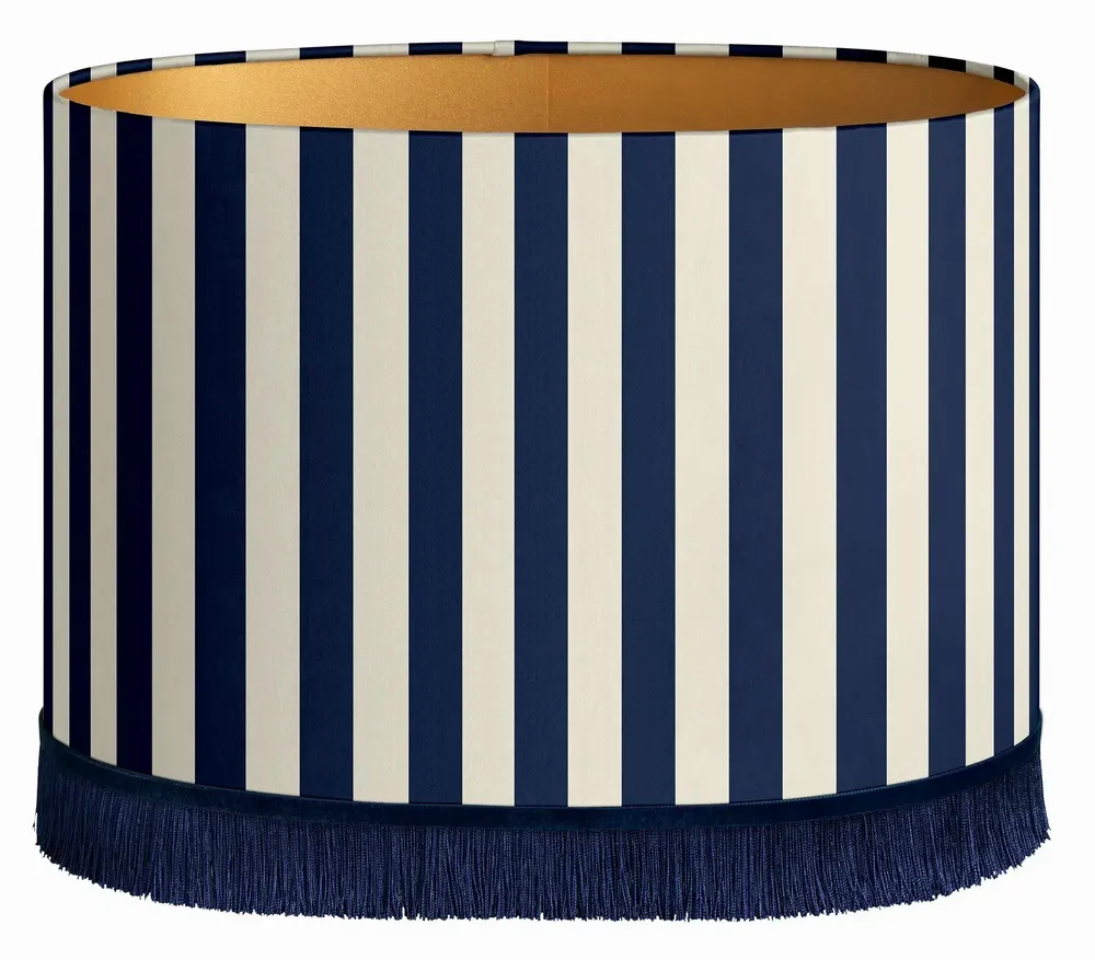 Blinds - Lampshade Jackie Navy Ecru - PALAIS SUSTAINABLE LUXURY