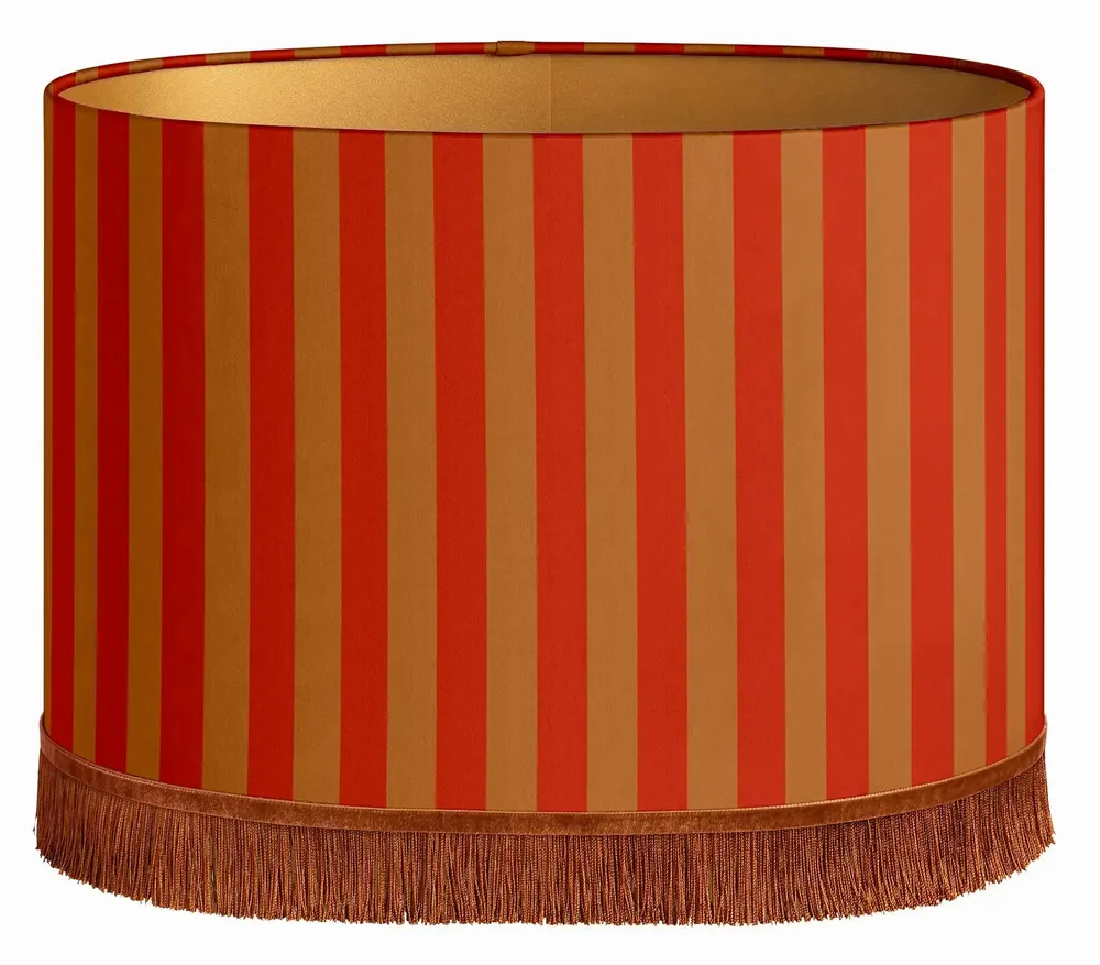 Abat-jours - Abat-jour Jackie Piment & Caramel - PALAIS SUSTAINABLE LUXURY