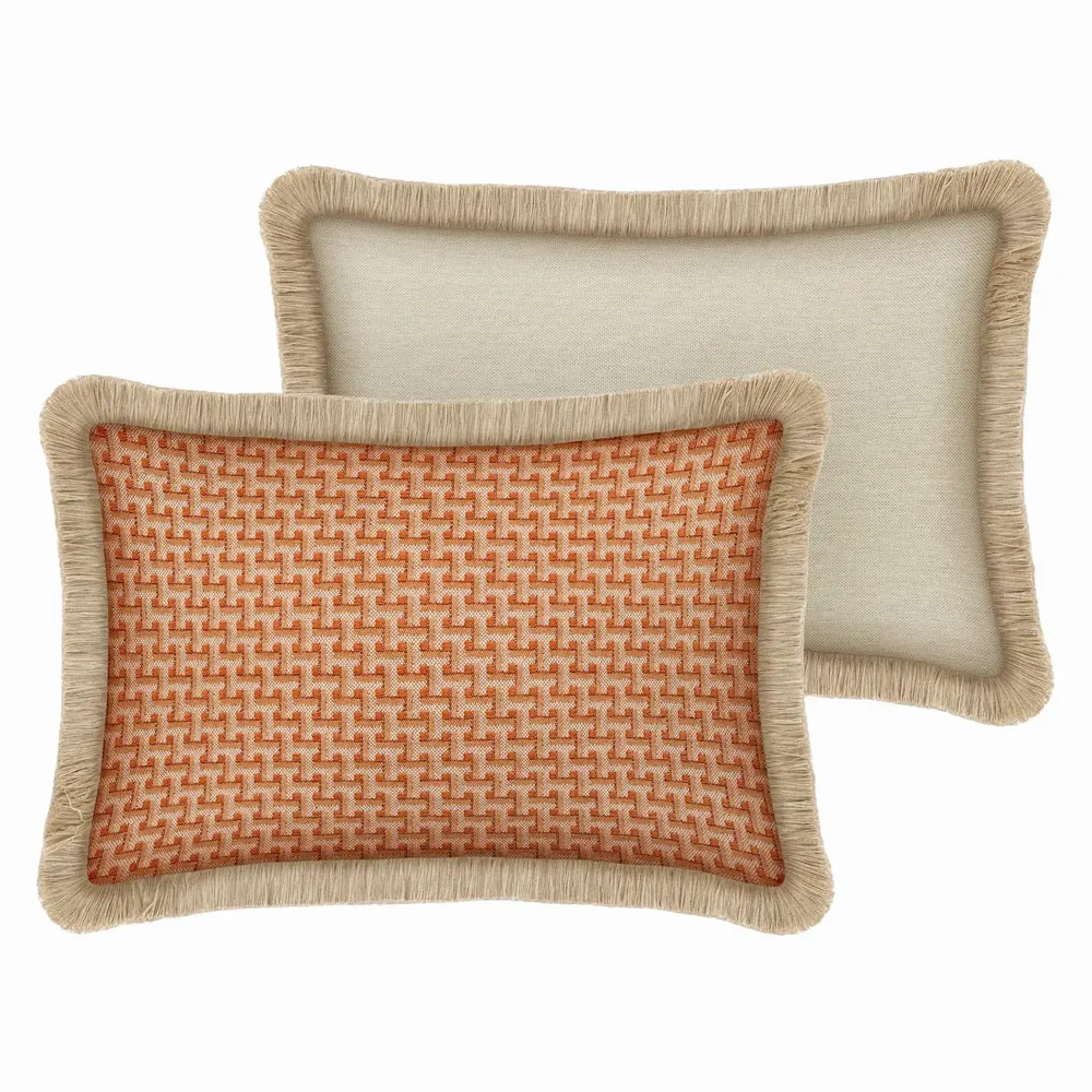Tissus pour extérieurs - Coussin Janis Orange - PALAIS SUSTAINABLE LUXURY