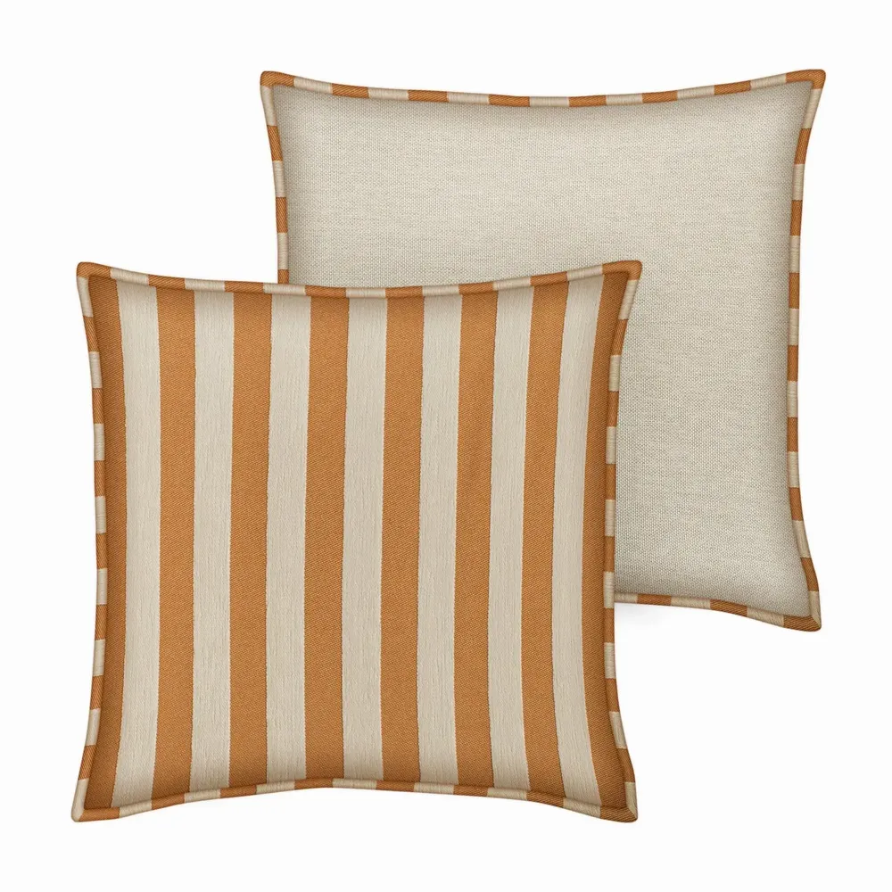 Garden textiles - Cushion Jackie Caramel & Ecru - PALAIS SUSTAINABLE LUXURY