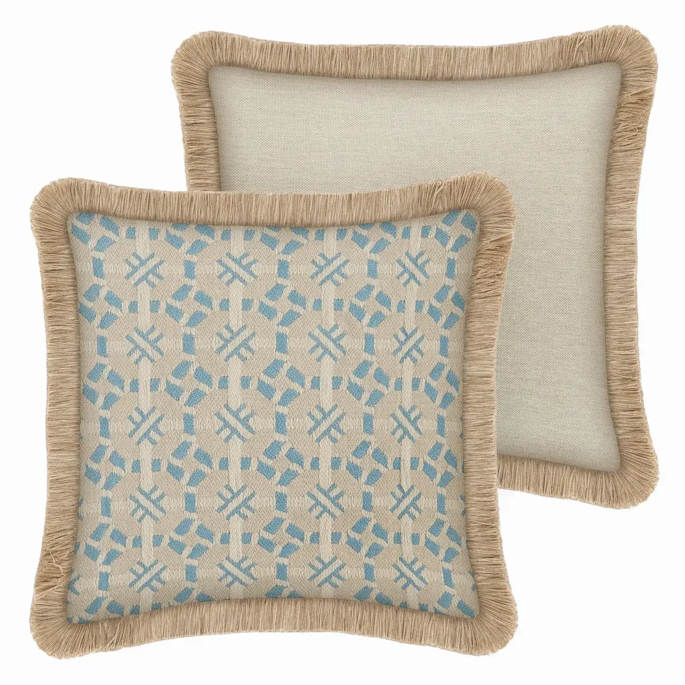 Garden textiles - Cushion Coco Ice & Ecru - PALAIS SUSTAINABLE LUXURY
