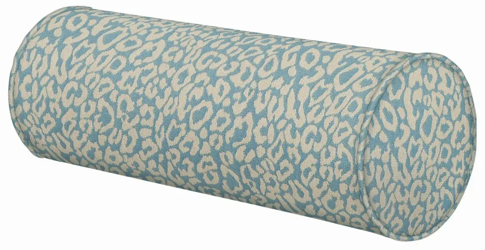 Garden textiles - Bolster Maya Ice & Ecru - PALAIS SUSTAINABLE LUXURY