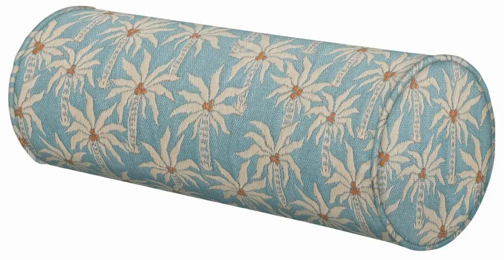 Garden textiles - Bolster Laura Ice & Ecru - PALAIS SUSTAINABLE LUXURY