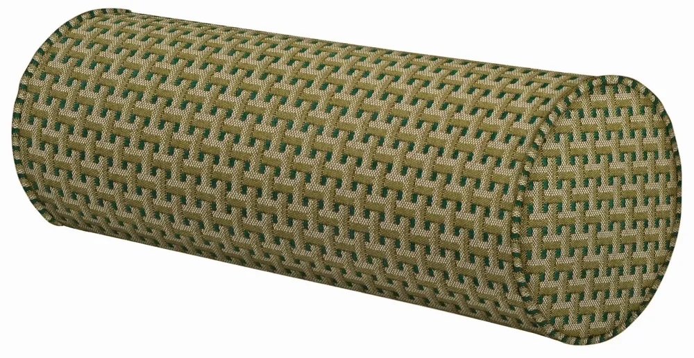 Garden textiles - Bolster Janis Moss & Olive - PALAIS SUSTAINABLE LUXURY