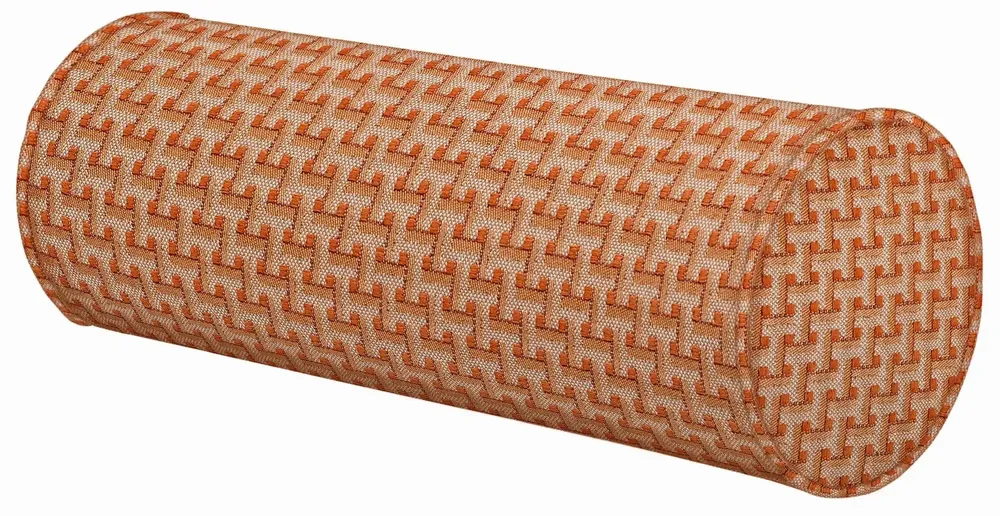 Garden textiles - Bolster Janis Burnt Orange - PALAIS SUSTAINABLE LUXURY