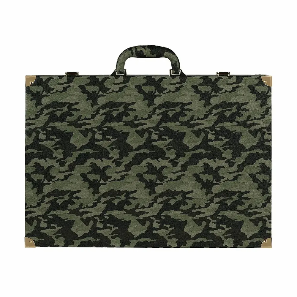 Petite maroquinerie - Backgammon Camouflage - Cuir végétalien - Grand - VIDO LUXURY BOARD GAMES