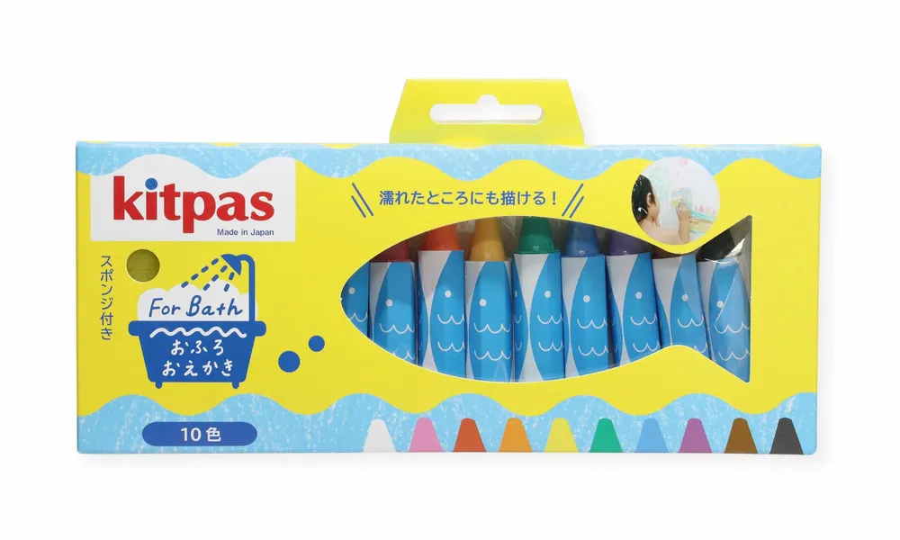 Children's arts and crafts - kitpas Rice Bran Wax Bath Crayon - KITPAS