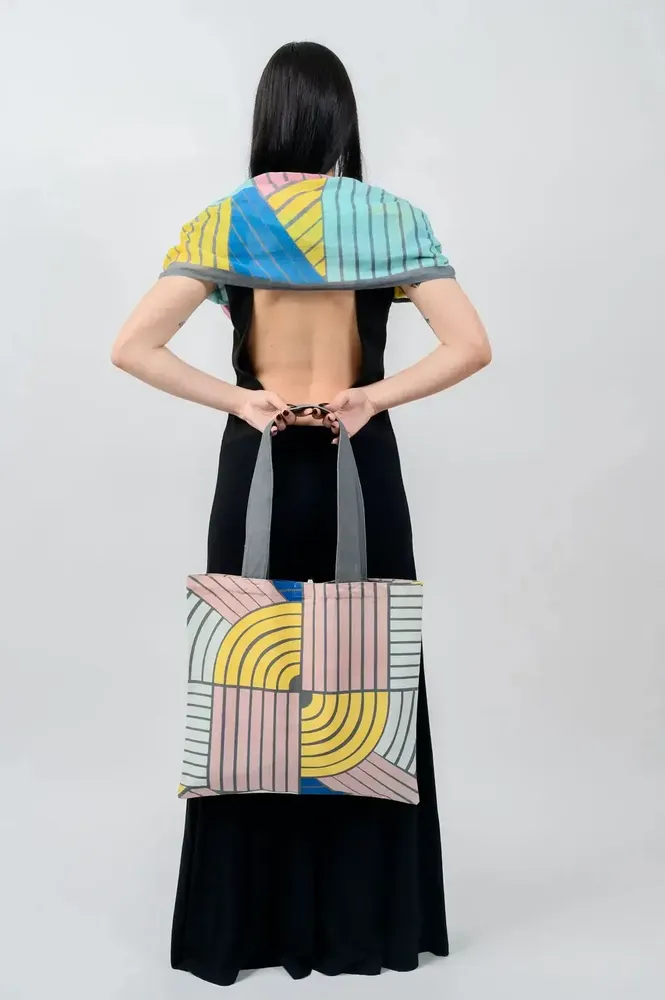 Sacs et cabas - Chromatic Orbit Tote Bag - KORES ACCESSORIES