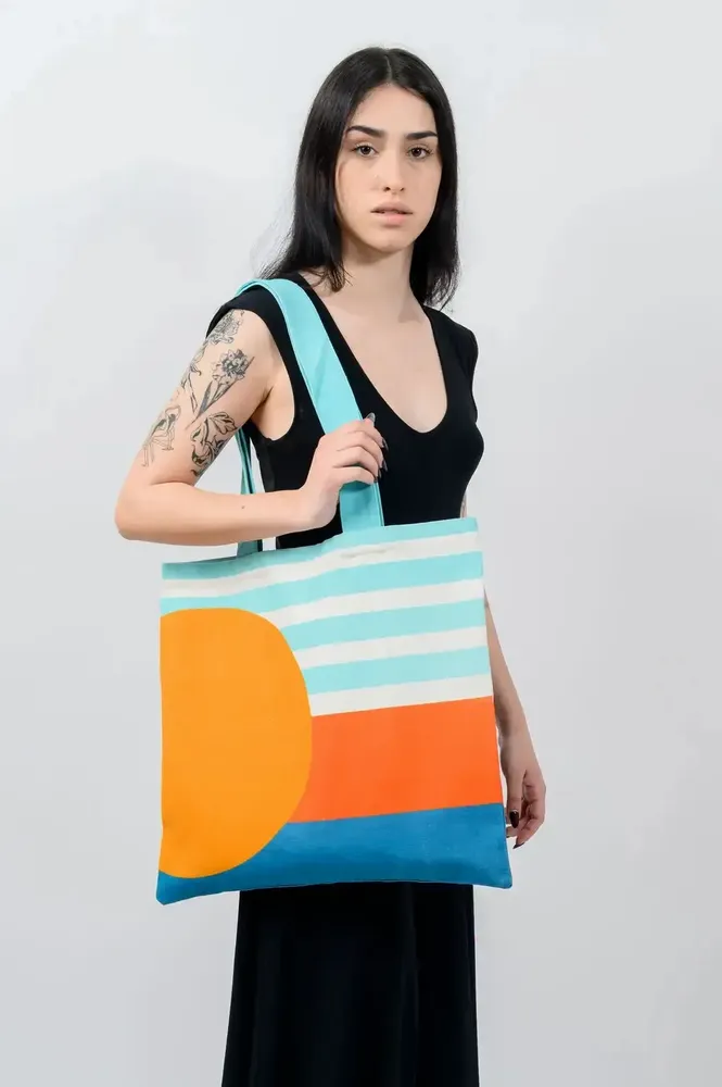 Bags and totes - Visual Chord Tote Bag - KORES ACCESSORIES