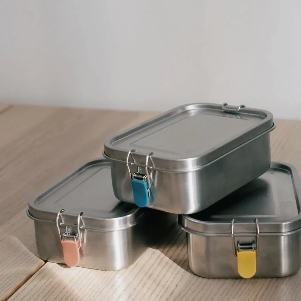 Food storage - Stainless Steel Lunch Box with heat safe insert - Mimosa - EKOBO