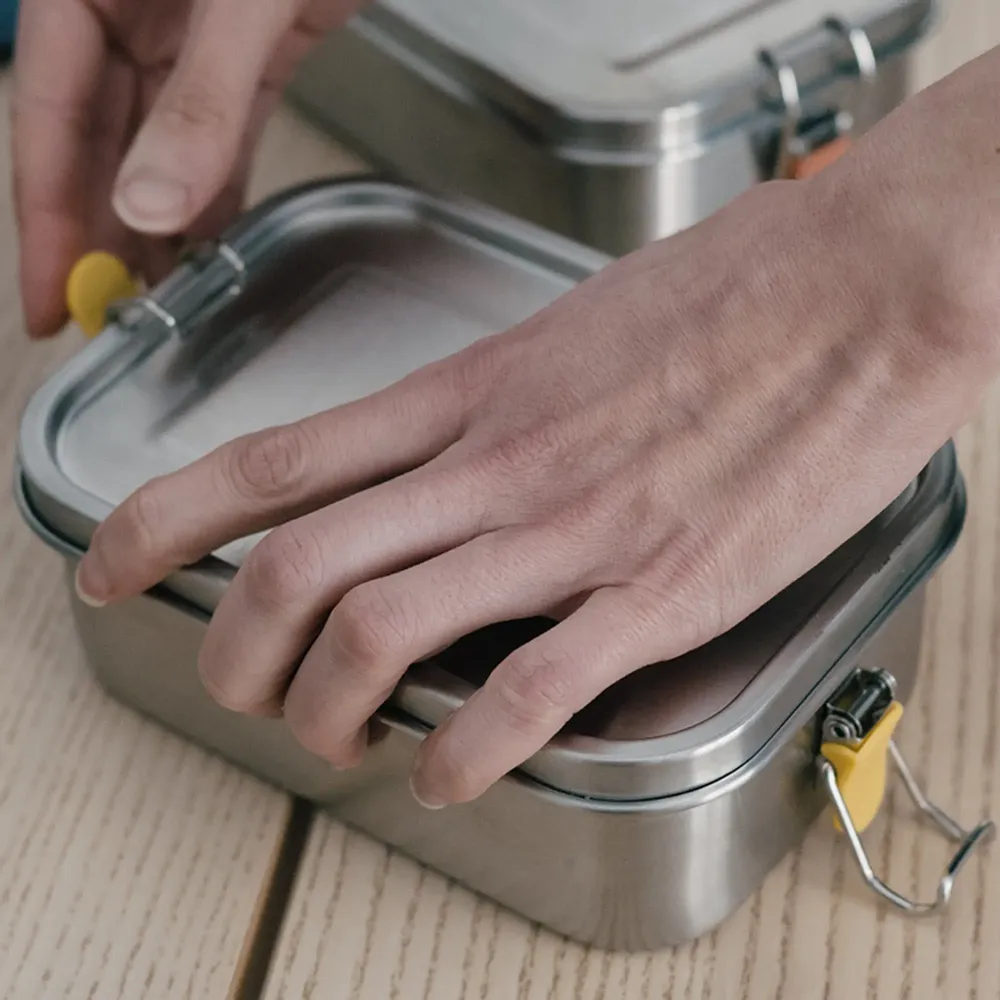 Food storage - Stainless Steel Lunch Box with heat safe insert - Mimosa - EKOBO